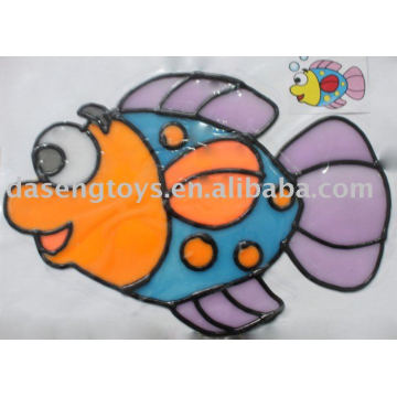 children window art painting toy